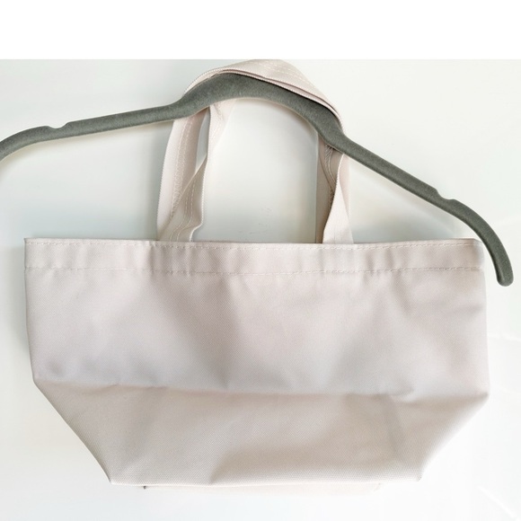 Nordstrom Super Fresh Canvas Tote Cream Beige Reusable Shopping Mini Lunch Bag - Picture 3 of 9